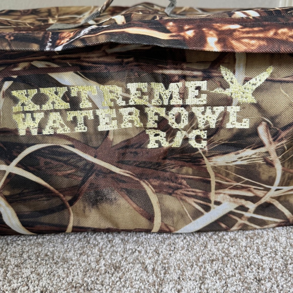 Extreme Waterfowl R/C Camouflage Hunting Gear Bag Marsh Grass Pattern Brown 20in